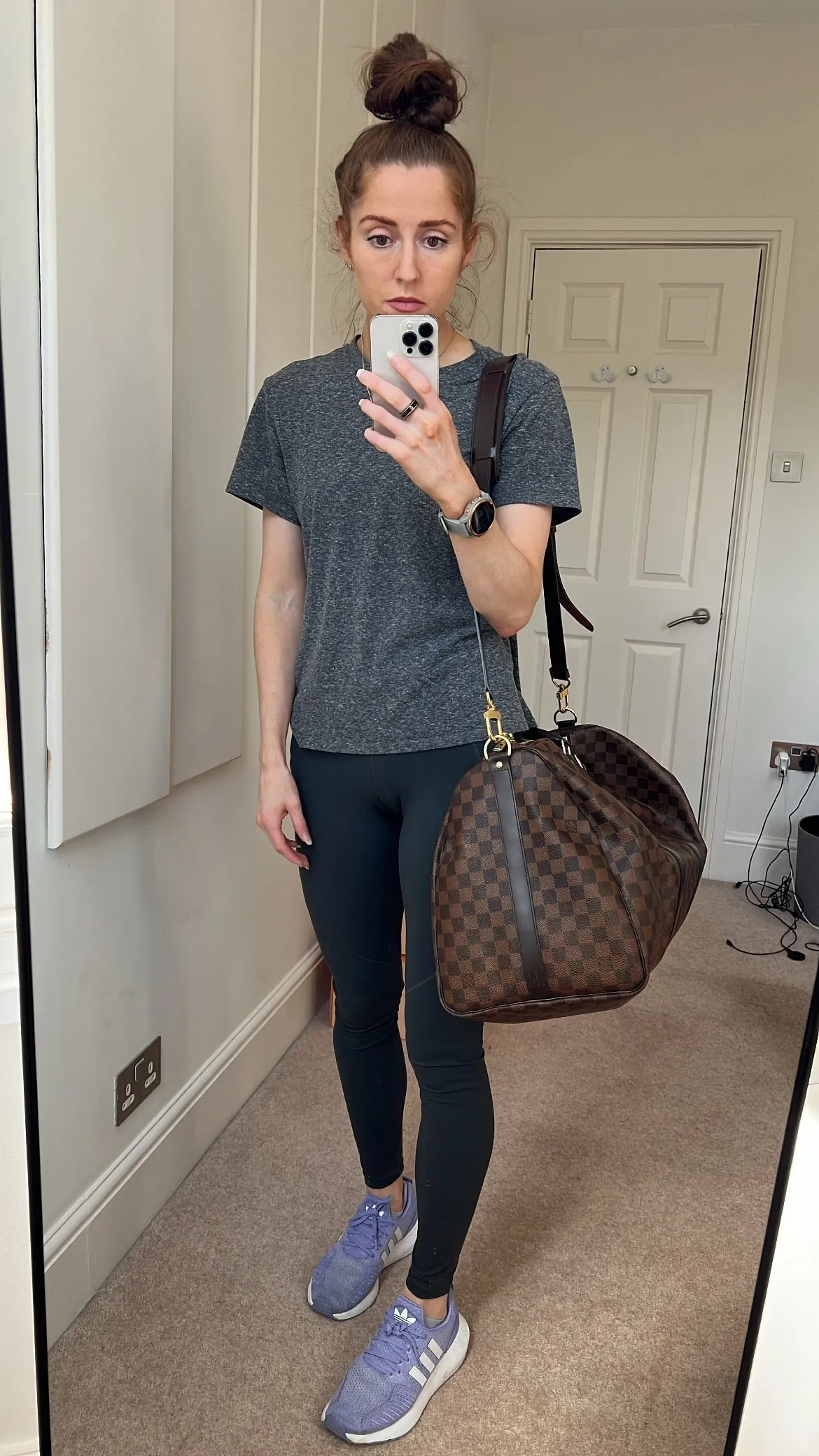 Louis Vuitton Keepall Bandouliere 55 Monogram Macassar and Black (RRP £2,020)