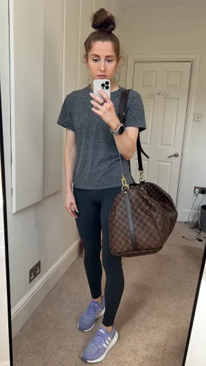 Louis Vuitton Keepall Bandouliere 55 Monogram Macassar and Black (RRP £2,020)