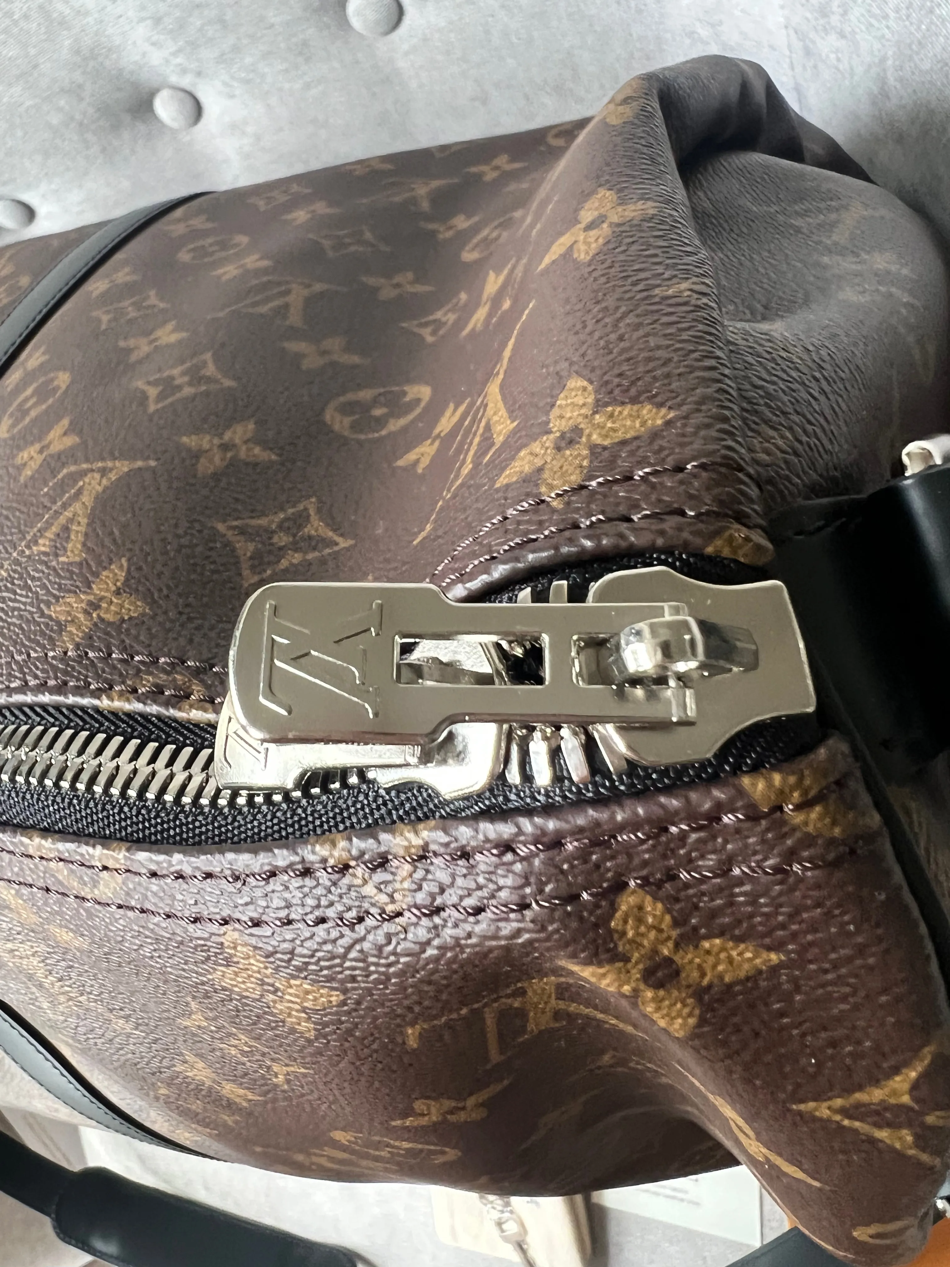 Louis Vuitton Keepall Bandouliere 55 Monogram Macassar and Black (RRP £2,020)