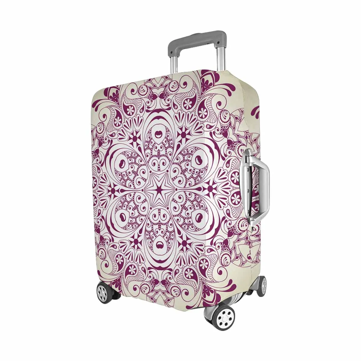Mandala themed Cover for Luggage suitcase printed Abstract ornamental circle