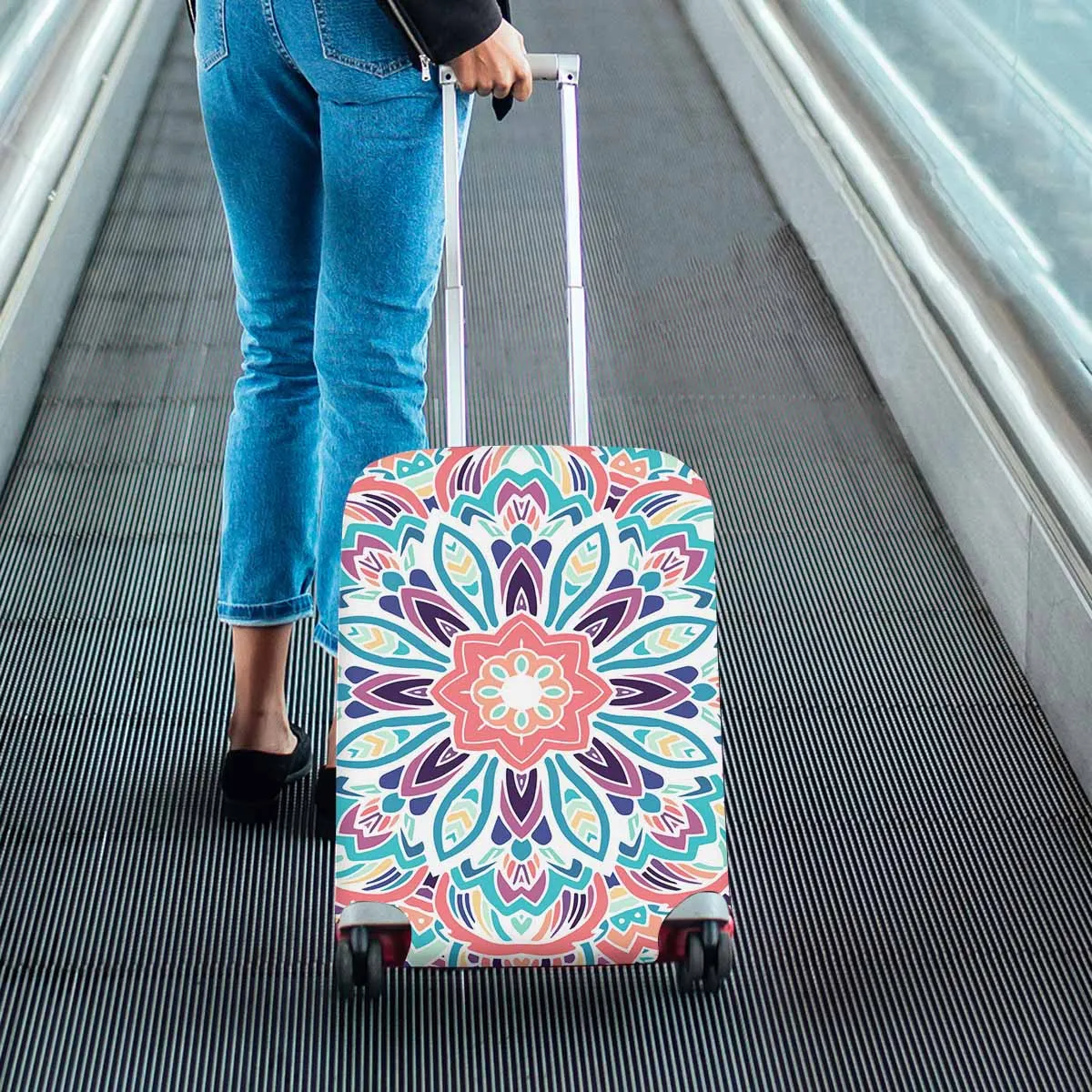 Mandala themed Cover for Luggage suitcase printed Tribal ethnic pattern