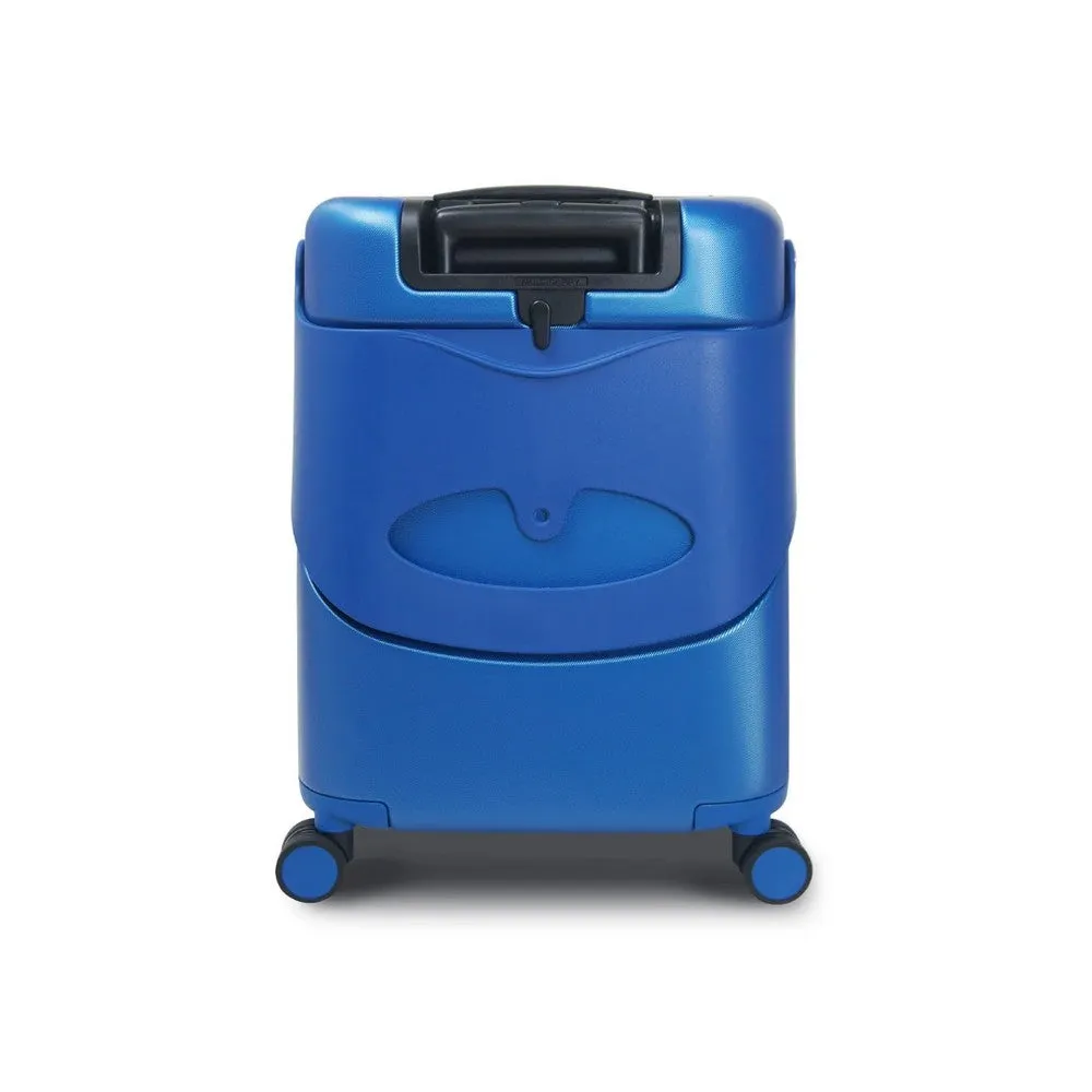 Miamily Cobalt Blue Ride-On Trolley Carry-On Luggage 18 Inches