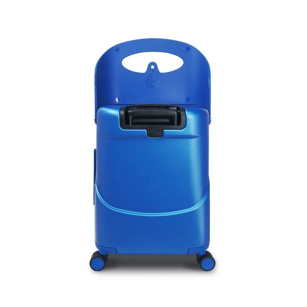 Miamily Cobalt Blue Ride-On Trolley Carry-On Luggage 18 Inches