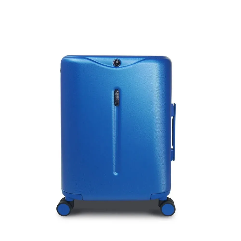 Miamily Cobalt Blue Ride-On Trolley Carry-On Luggage 18 Inches