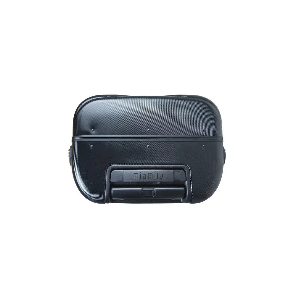 Miamily Midnight Black Ride-On Trolley Carry-On Luggage- 18 Inches