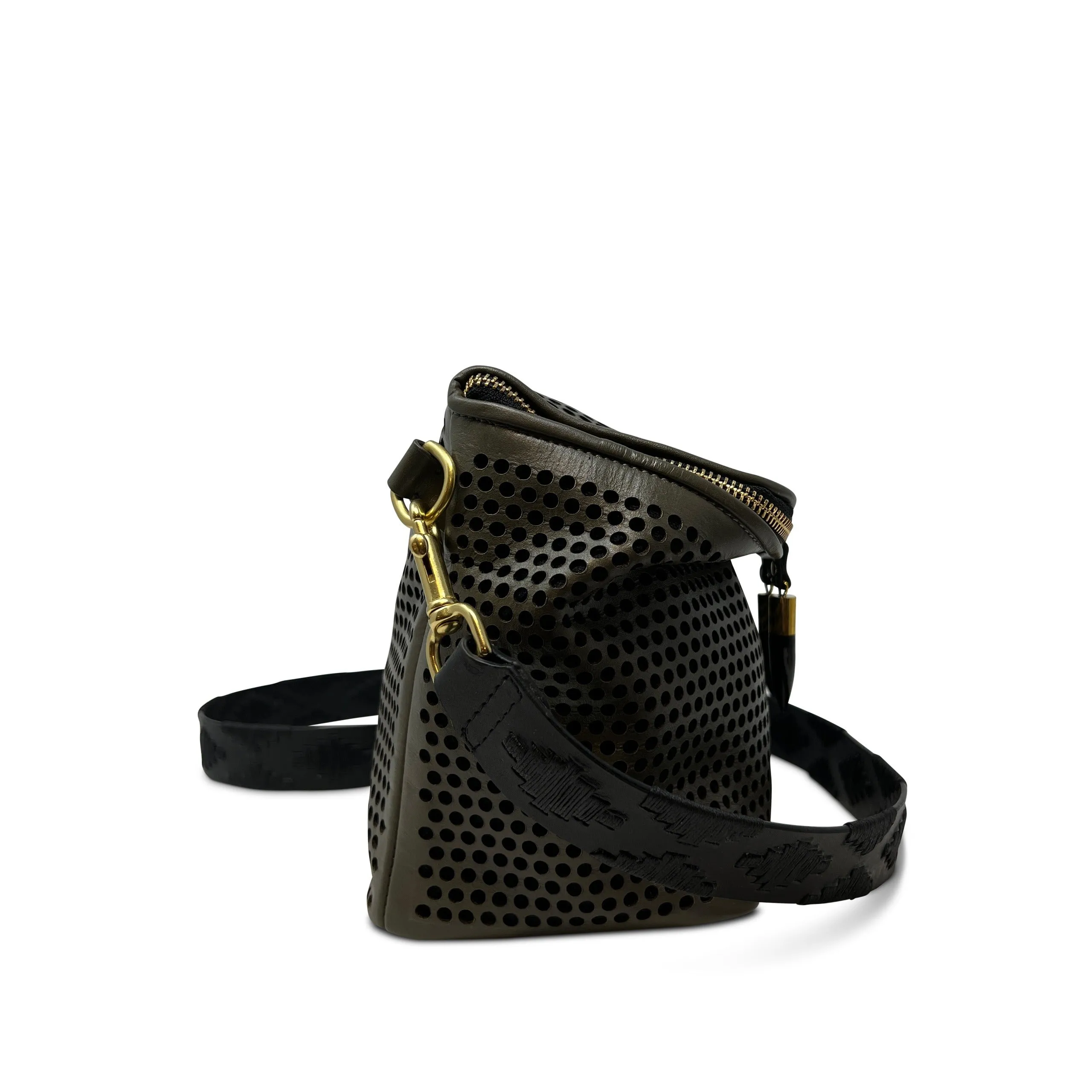 Mini Rough Night Crossbody - Olive Super Perf