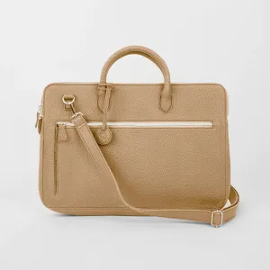 Mink Balsas Document and Laptop Portfolio Bag