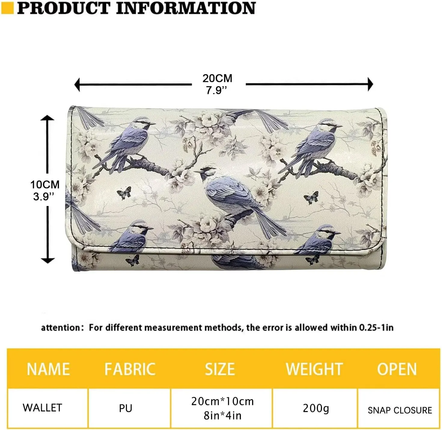 Oil Painting Flowers Trifold Long Wallet for Women Vegan PU Leather Slim Money Manager, Peony Flower Blossom Credit Card Holder Zipper Wallet Clutch Organizer