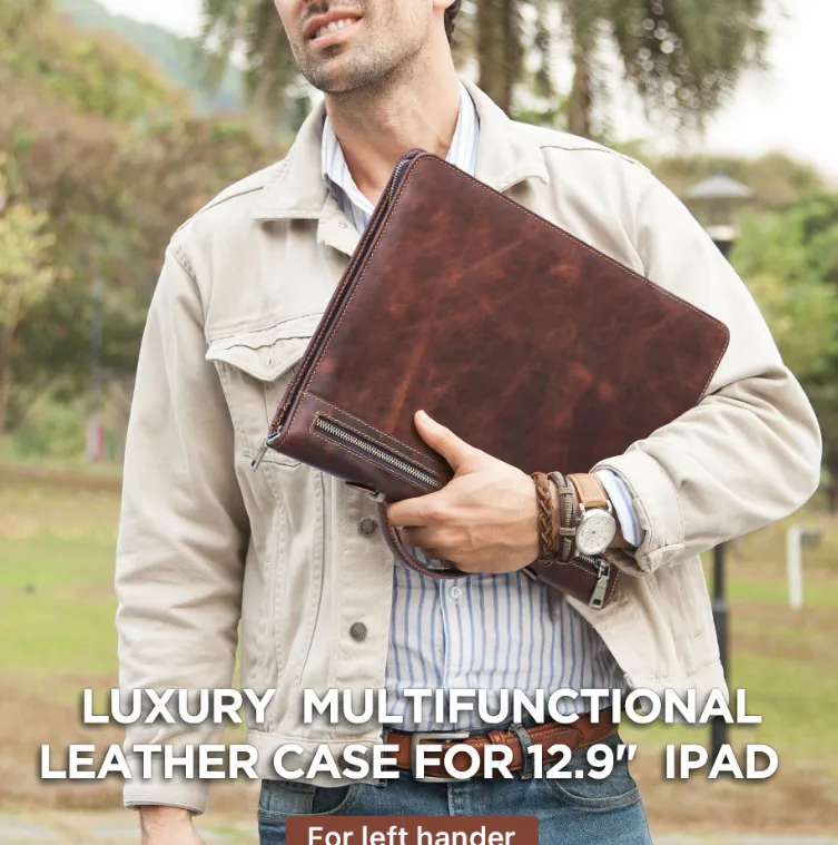 Padfolio,Business Briefcase,Men's Leather Portfolio,Personalized Gift for Him/9077