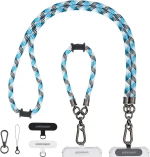 Phone Lanyard, Phone Strap, Wrist Lanyard, Nylon Adjustable Shoulder Neck & Crossbody Lanyard with Phone Patch, Universal Cell Phone Lanyard for Travel, Climbing Phone Lanyard, Phone Strap, Wrist Lanyard, Nylon Adjustable Shoulder Neck & Crossbody Lanyard with Phone Patch, Universal Cell Phone Lanyard for Travel, Climbing