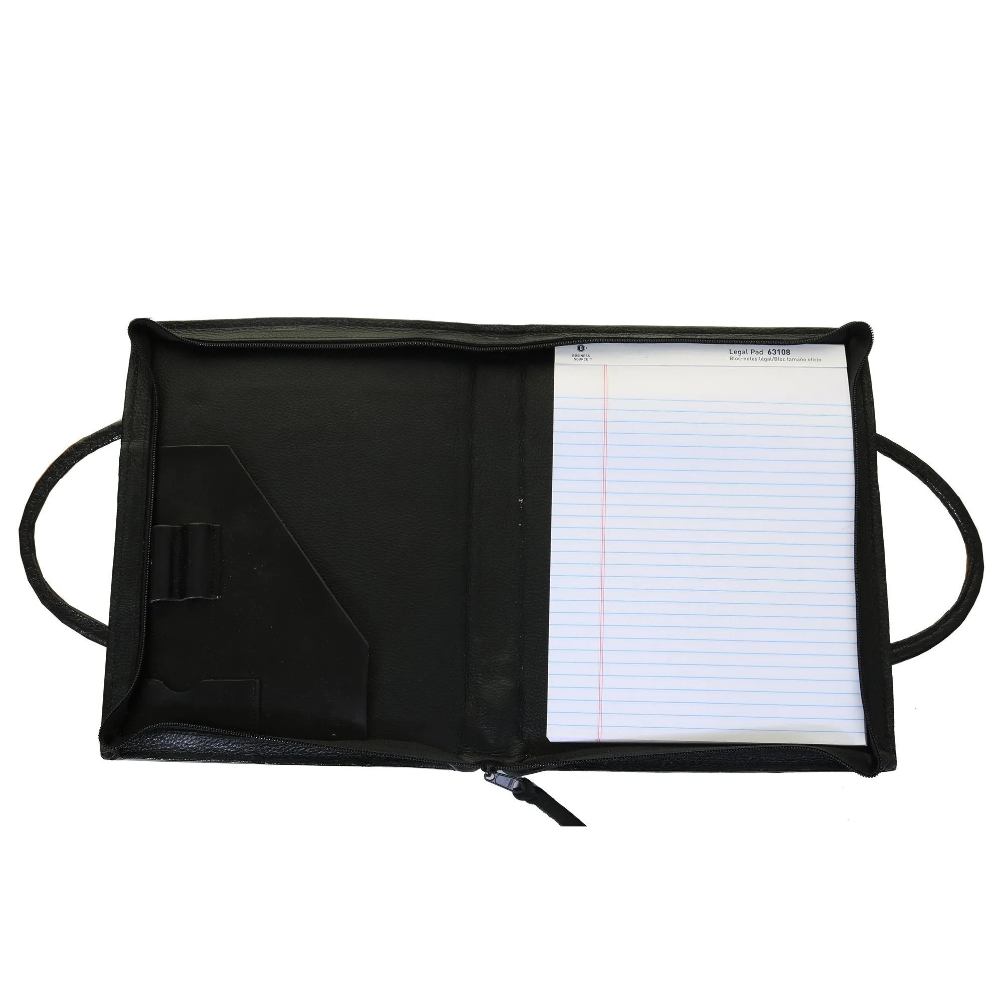 PORT61AH - Genuine Black Ostrich Portfolio