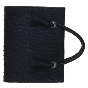 PORT61AH - Genuine Black Ostrich Portfolio