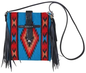 Rafter T Navajo Crossbody, Turquoise and Red