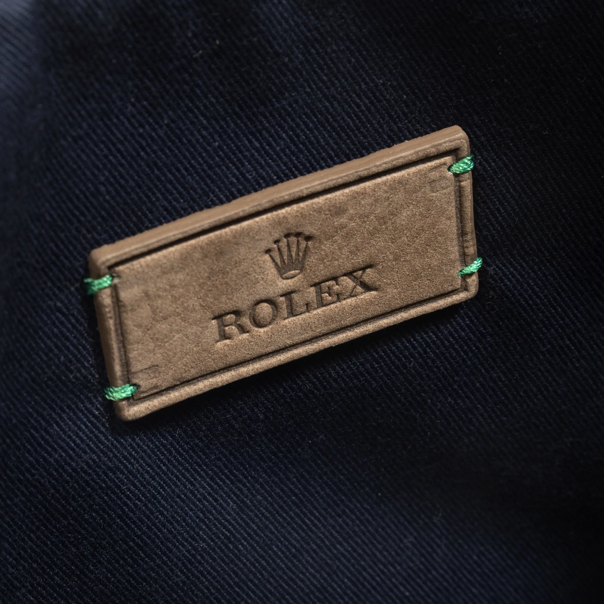 Rolex Luxury Novelty Canvas and Leather Clutch