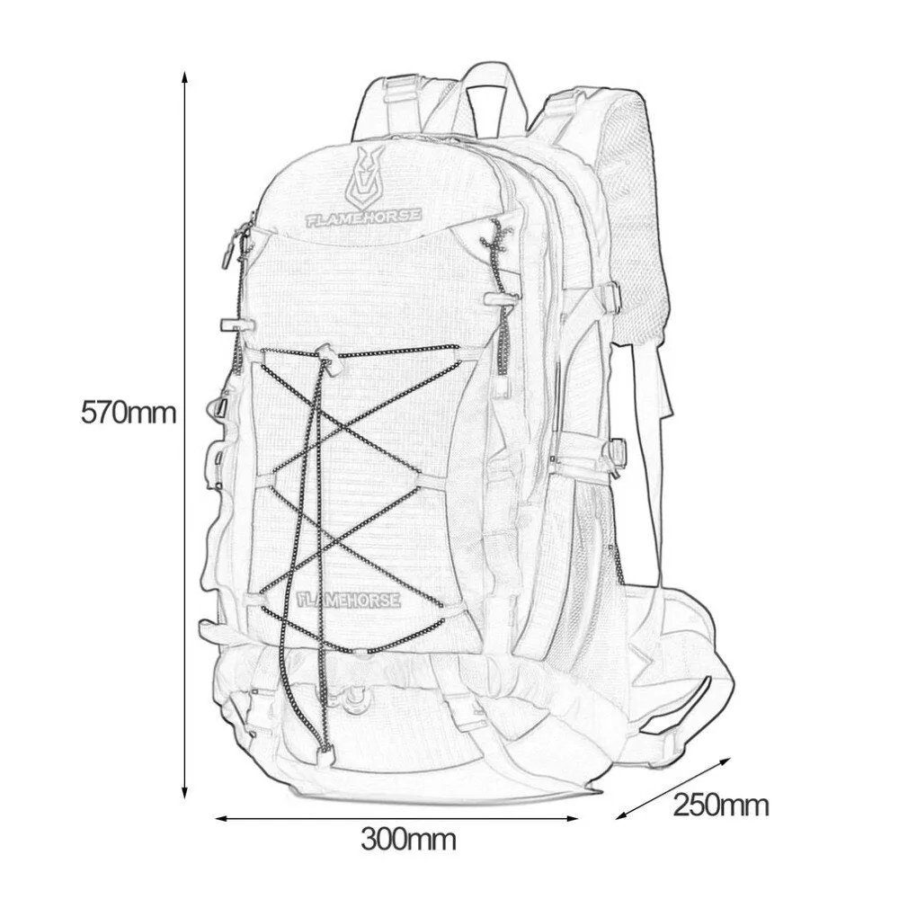 Sidiou Group Practical Large Capacity Outdoor Sports Mountaineering Backpack Shoulder Bags Zipper