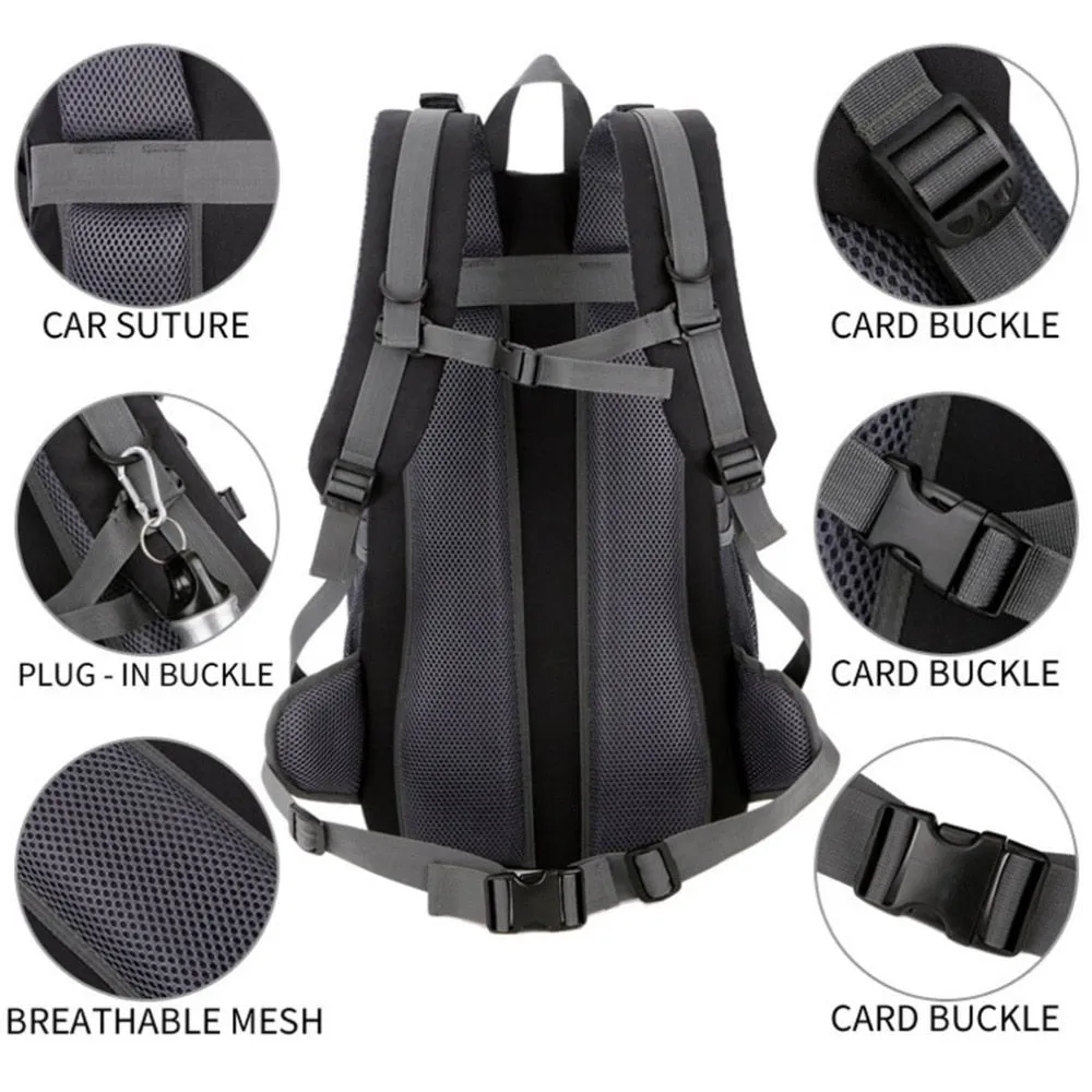 Sidiou Group Practical Large Capacity Outdoor Sports Mountaineering Backpack Shoulder Bags Zipper