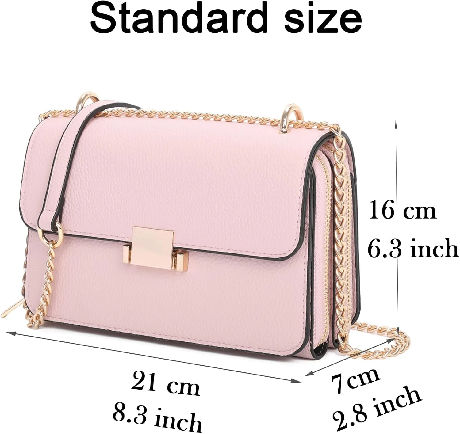 Square Shoulder Bags for Women Chain Strap Crossbody Bag Medium Leather Evening Bag for Women Satchel Handbags