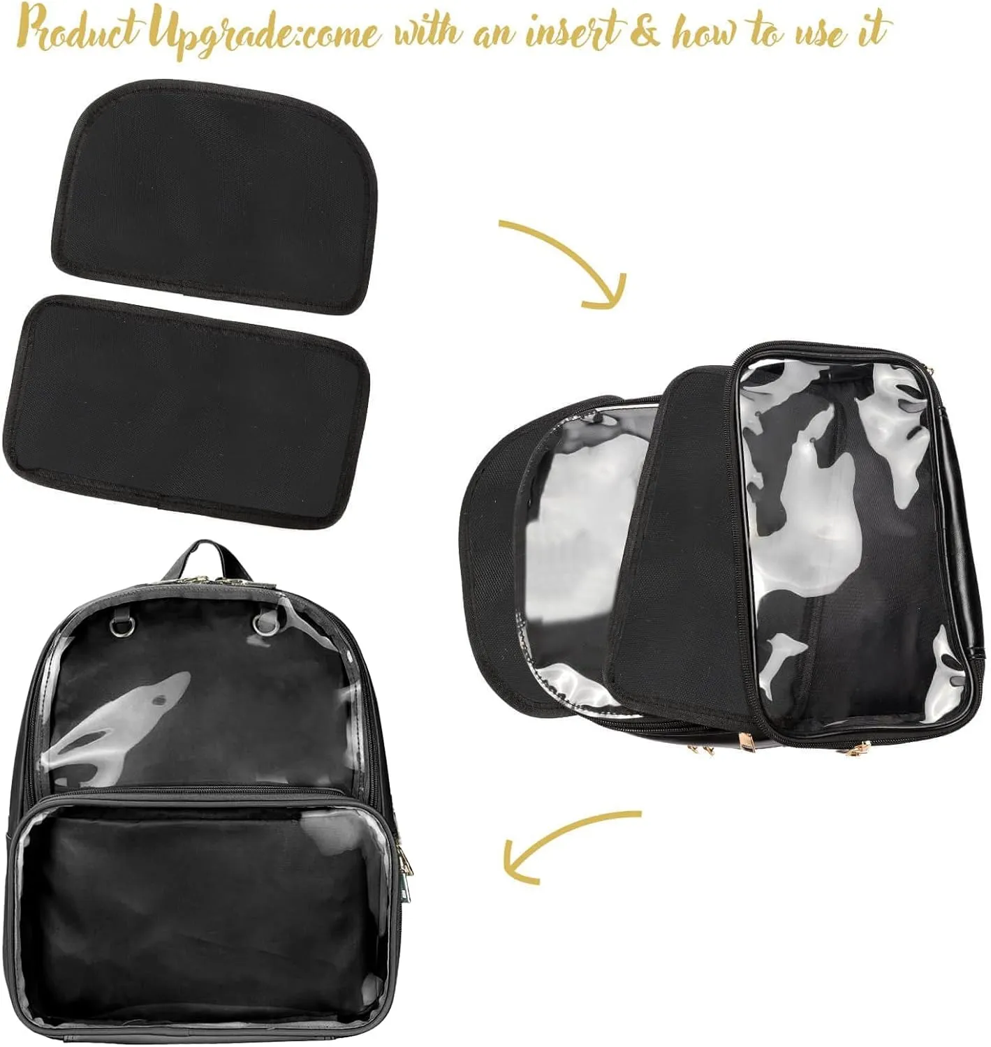 STEAMEDBUN Ita Bag Double Window Candy PU Leather Backpack Kawaii Pins Bag with insert