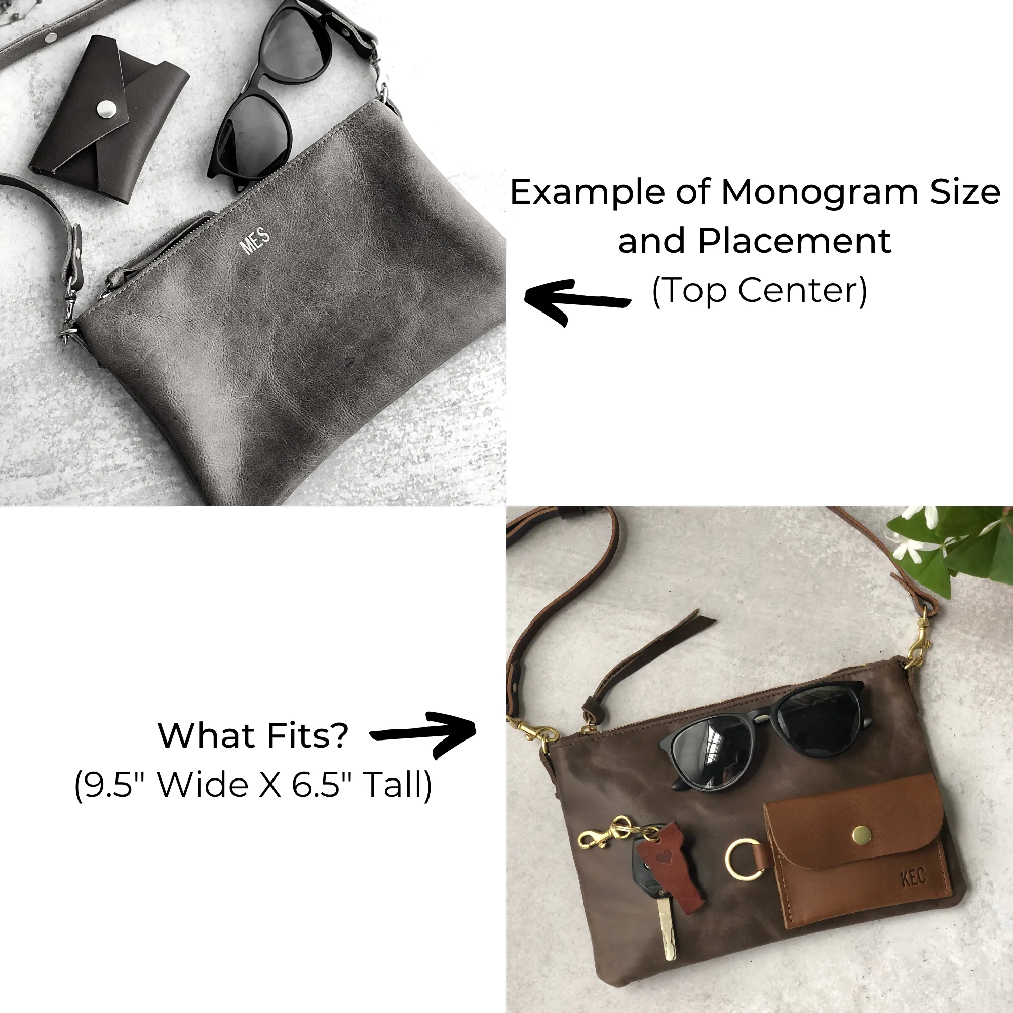 Summer Seconds Sale - Small Leather Crossbody Clutch Bag - Black Pebble No. 2
