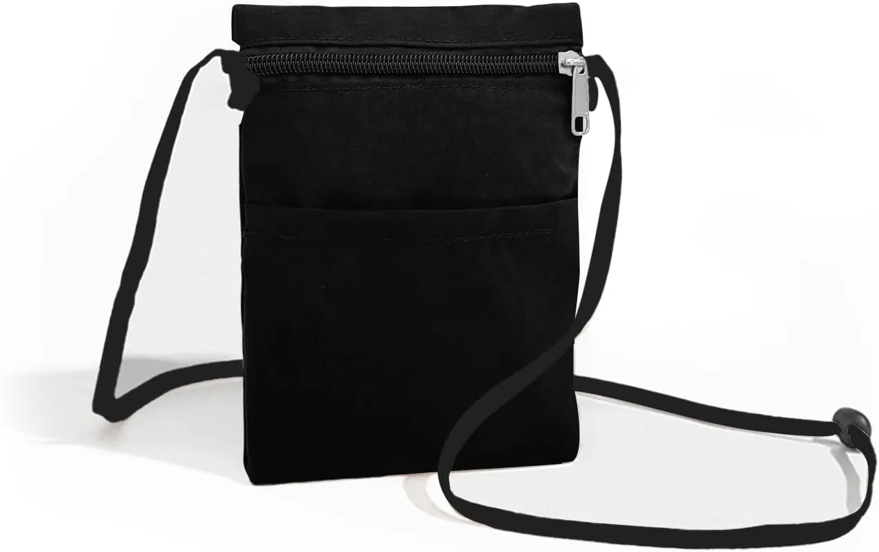 Ultralight Cell Phone Purse - Nylon Small Crossbody Phone Bag with Zipper