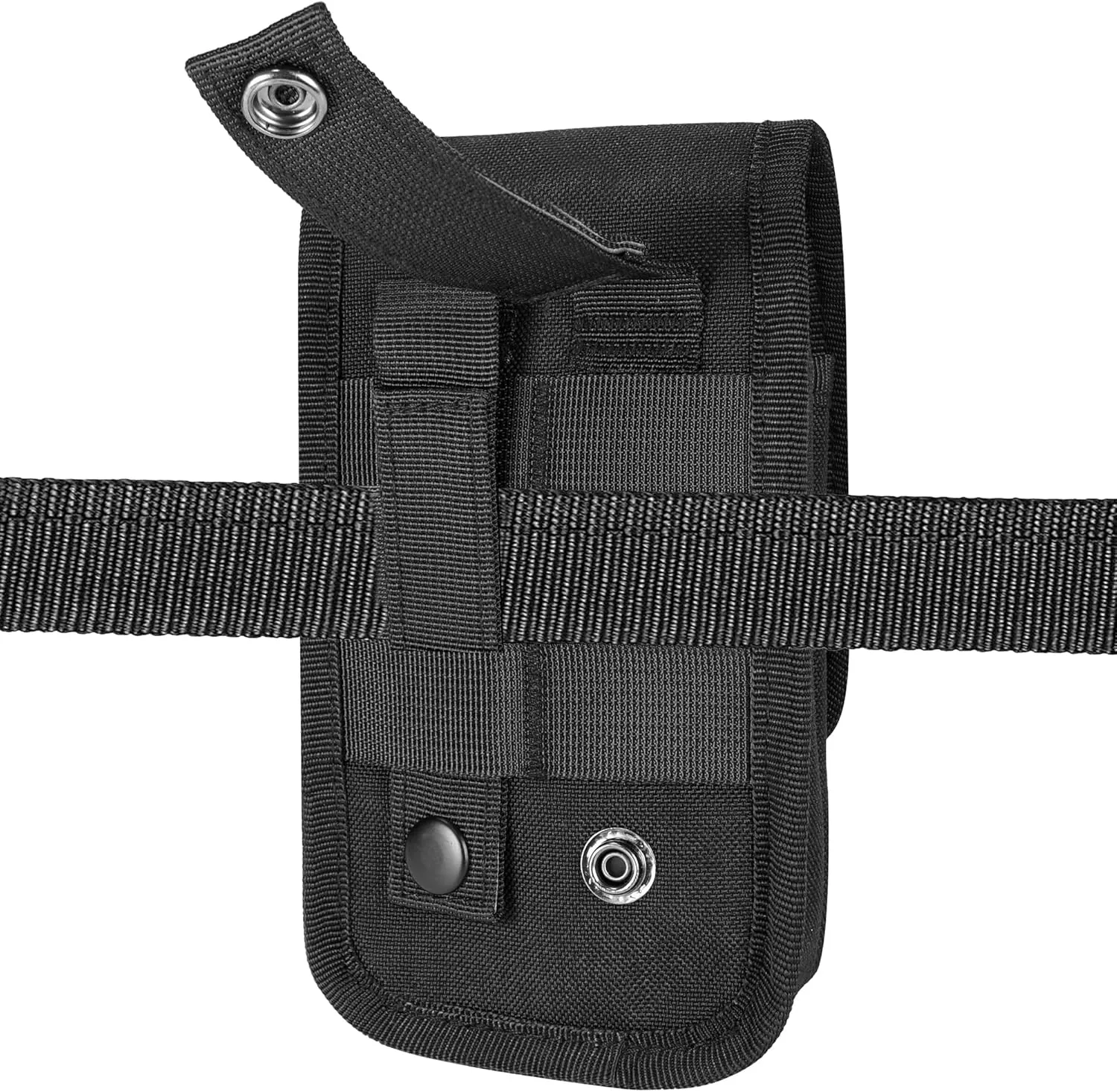 Urvoix Dual Phone Case for Two Phones, Dual Cell Phone Holster, Phone Pouch for Men Belt, Tactical Military Waist Bag for iPhone 16 Pro Max, 15 Pro Max, 14/13/12 Pro Max, Black