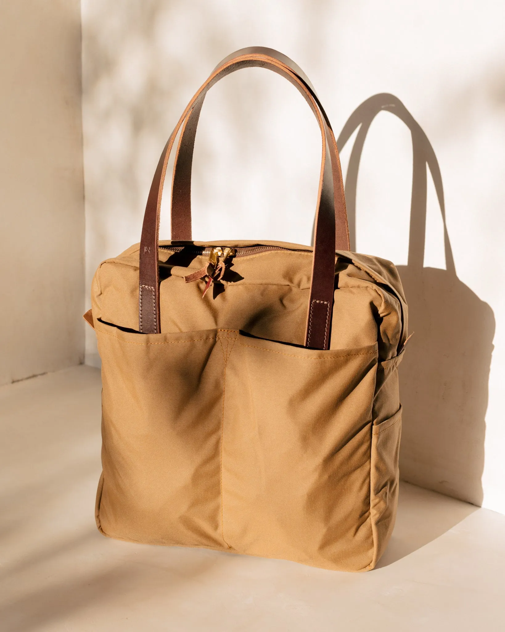 Utility Tote in Nylon - Zippered