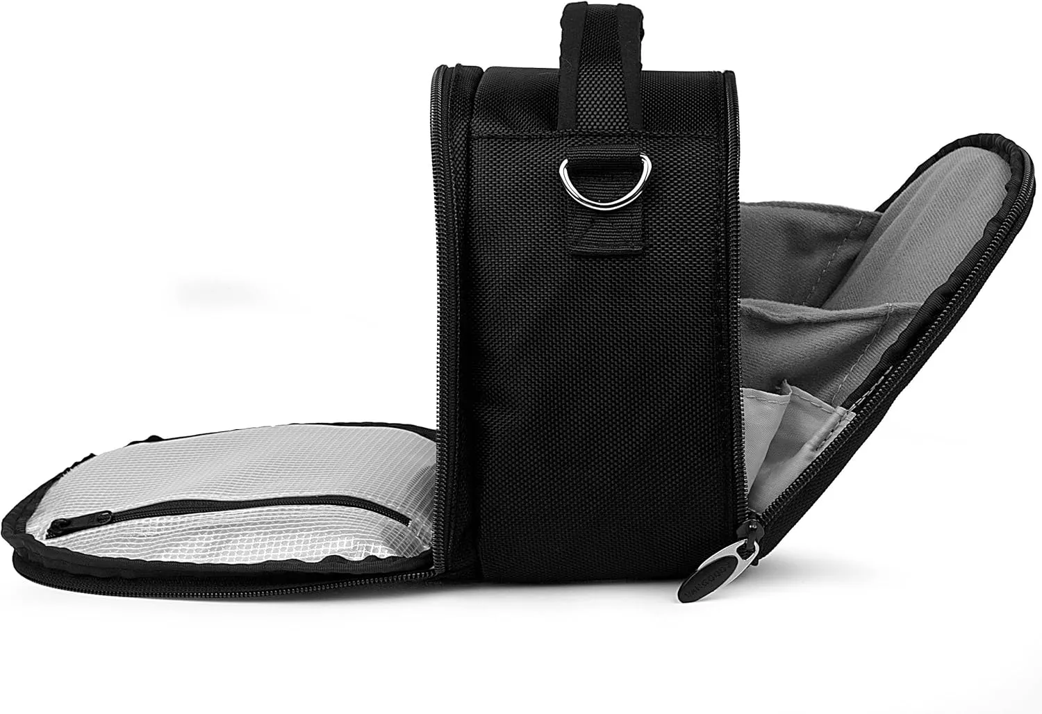 VanGoddy Laurel Onyx Black Carrying Case Bag for Polaroid OneStep 2 i-Type Camera, Pop, Snap, Snap Touch, Pic-300 Instant Print