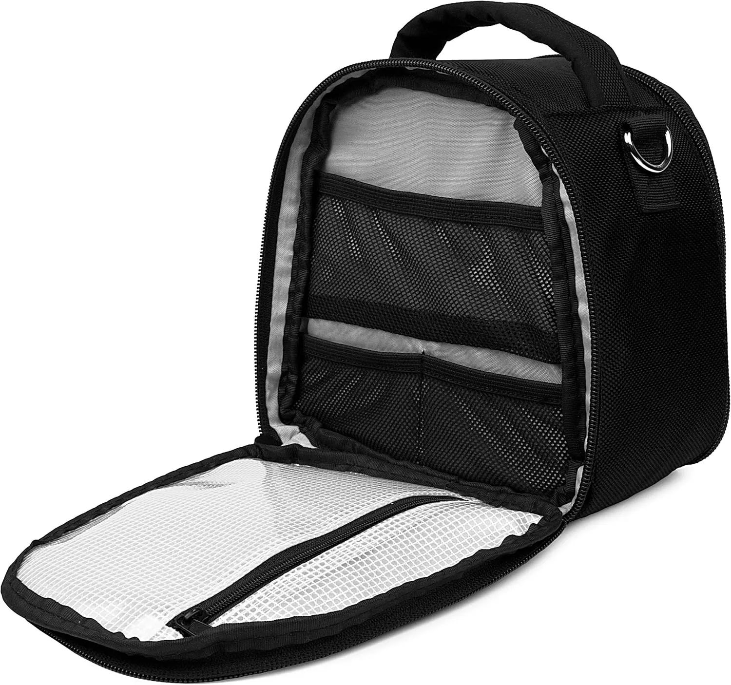 VanGoddy Laurel Onyx Black Carrying Case Bag for Polaroid OneStep 2 i-Type Camera, Pop, Snap, Snap Touch, Pic-300 Instant Print