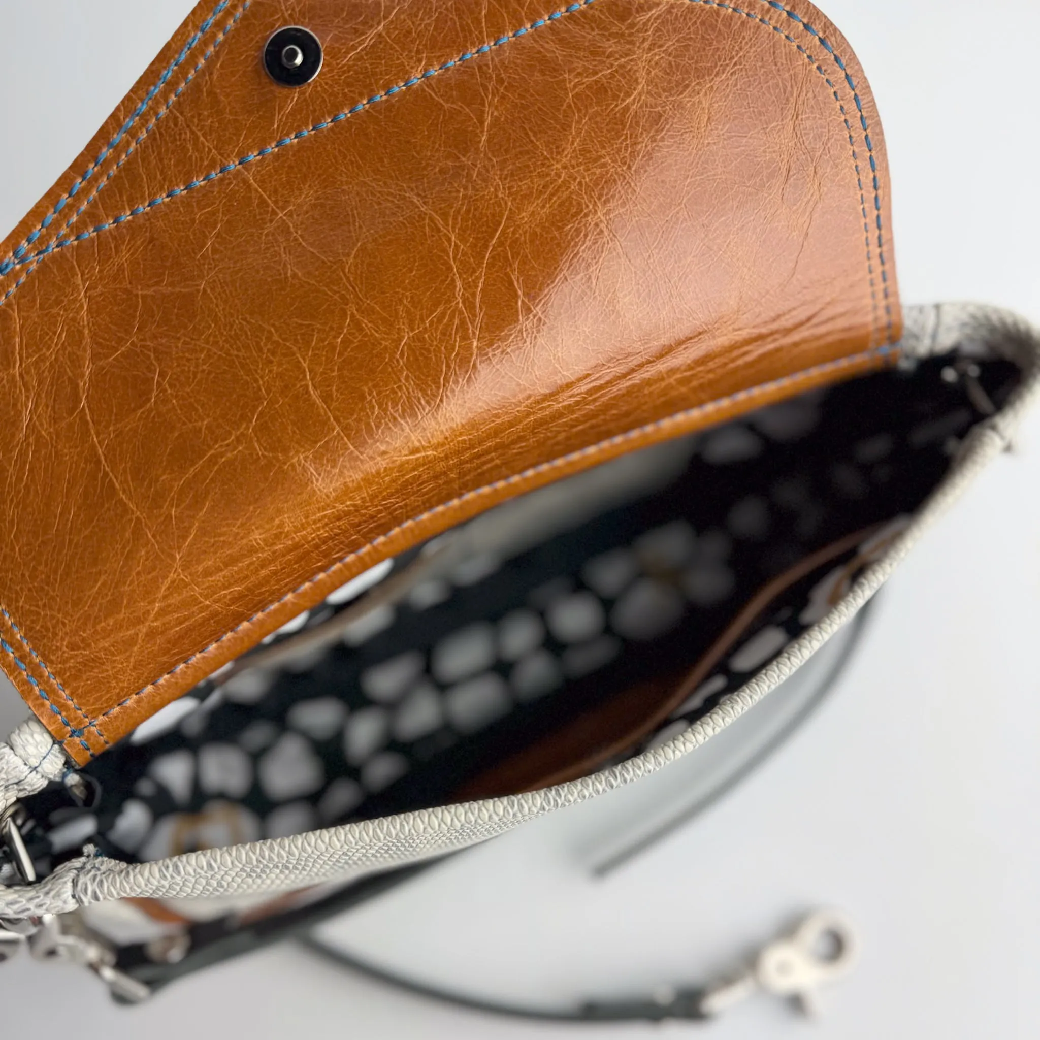 Western Woods Collection | Violet Clutch   Crossbody | Winter Python