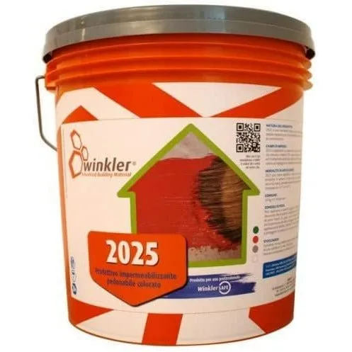 Winkler - 2025 Membrana liquida Impermeabilizzante Kg. 5 Rosso