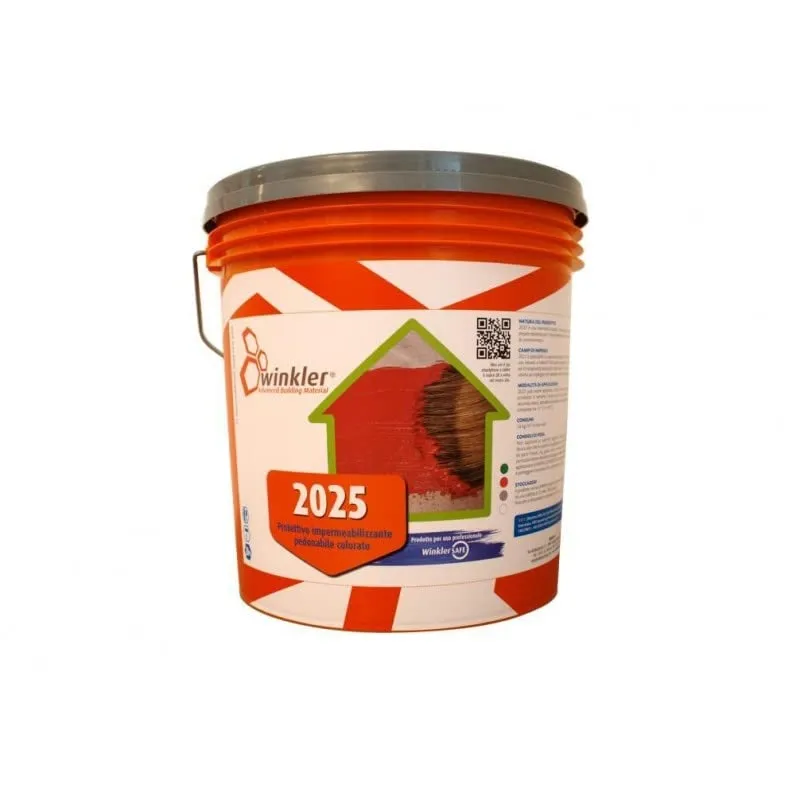 Winkler - 2025 Membrana liquida Impermeabilizzante Kg. 5 Rosso